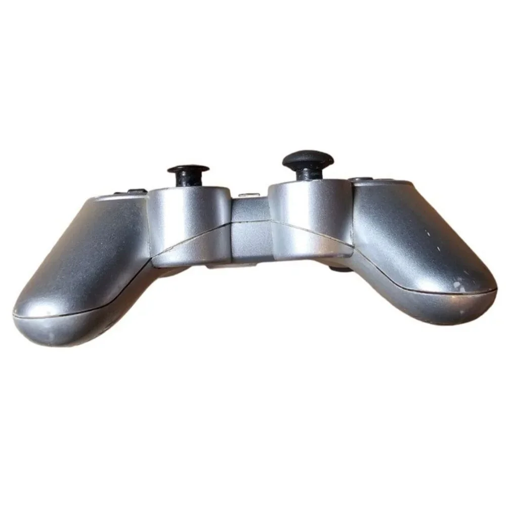 Sony Playstation 3 Silver DualShock 3 Controller Sixaxis FOR PARTS READ DESCRIPT